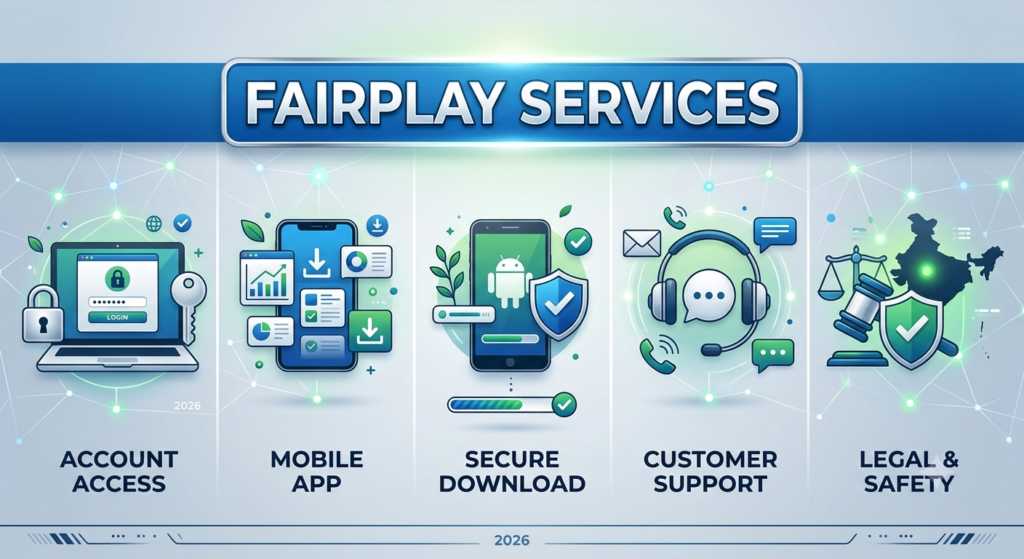 Fairplay Services Login Guide 2026 showing secure account login, password recovery, troubleshooting steps, and account security tips